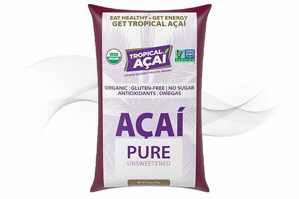 Tropical Acai Sweetened Acai Blender Pack 3.5 oz. - 60/Case